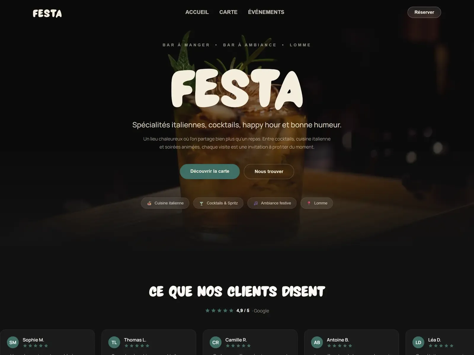 Festa — aperçu