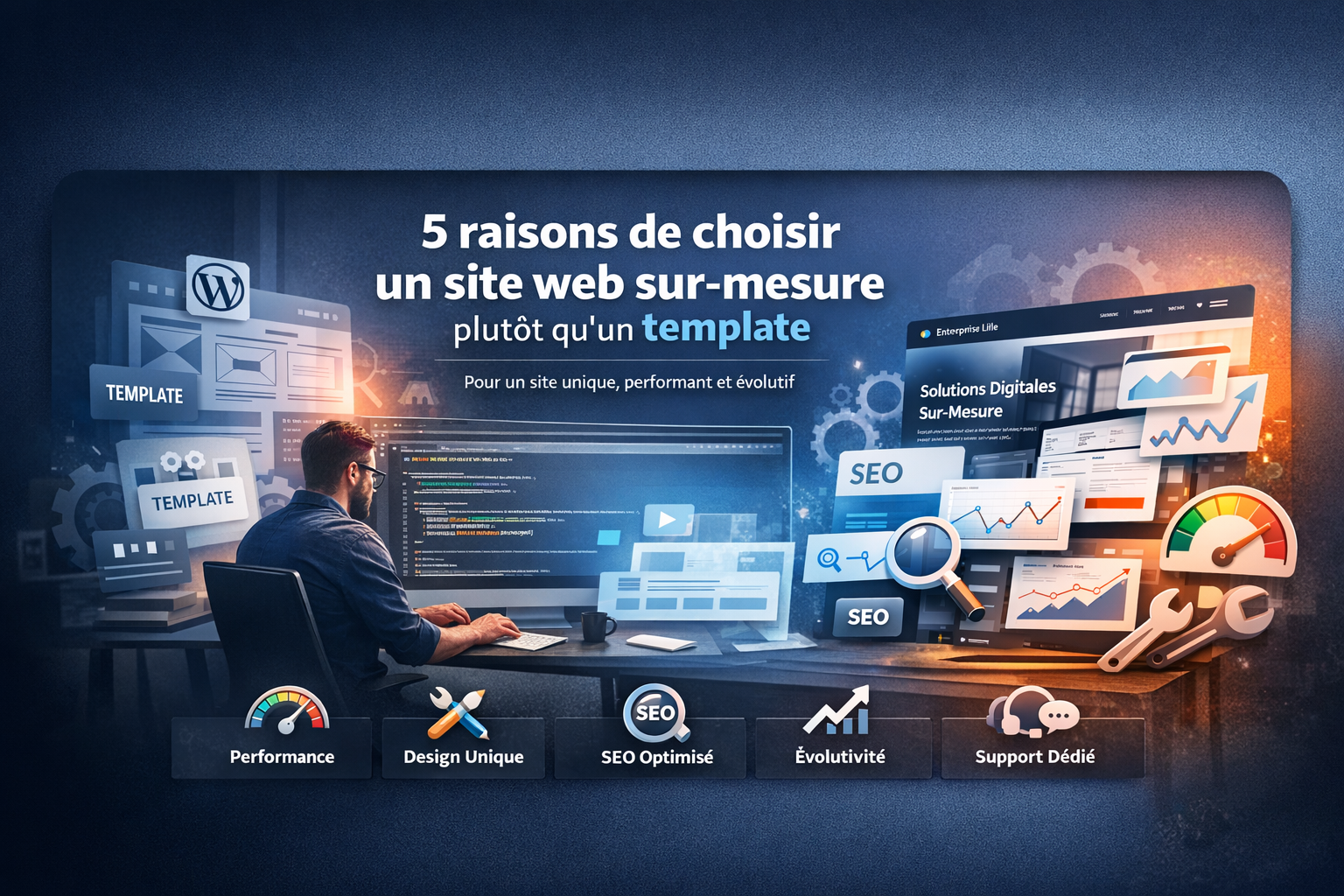 5 raisons de choisir un site web sur-mesure plutôt qu'un template